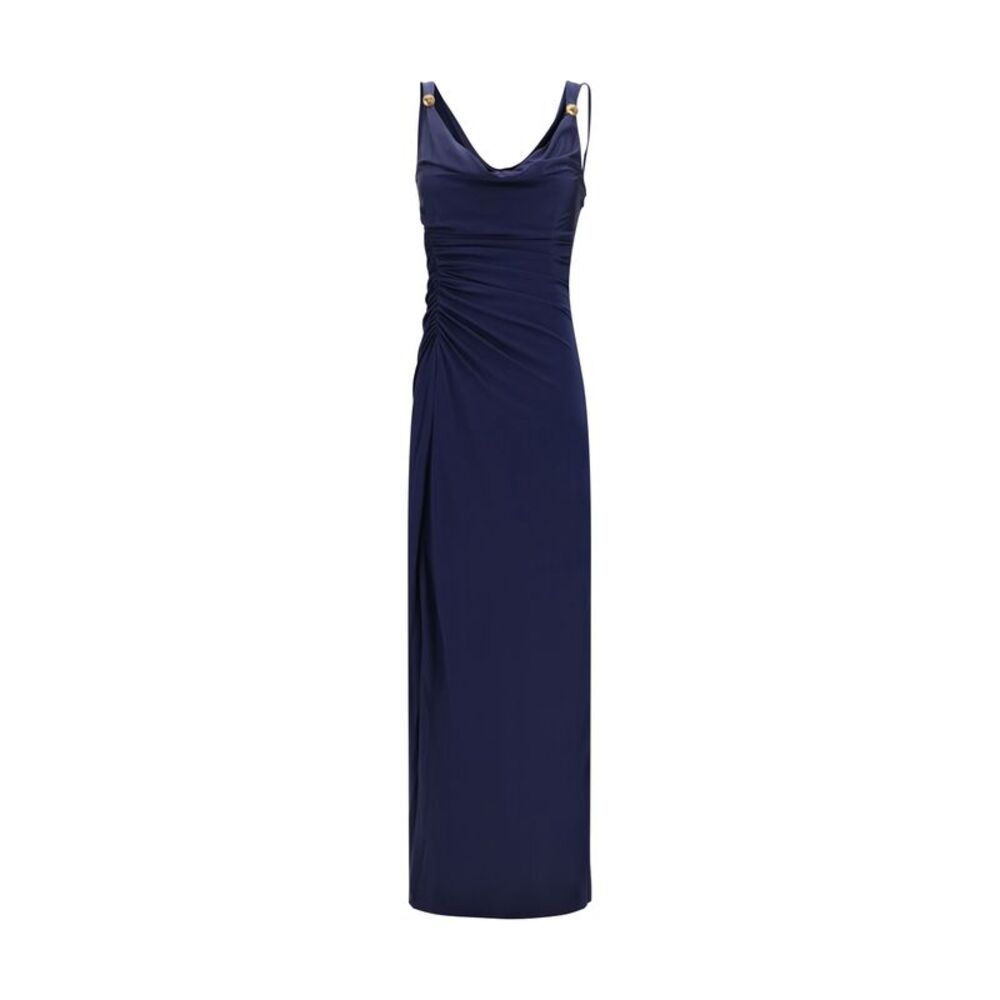 Versace Women Long Dress In Soft Viscose Jersey